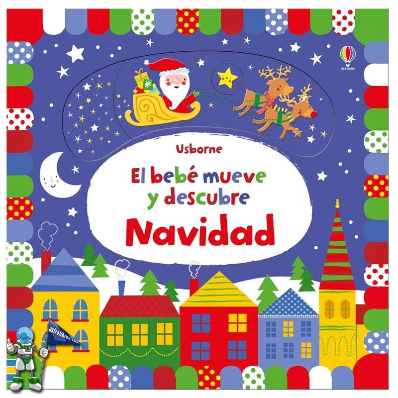 EL BEBÉ MUEVE Y DESCUBRE NAVIDAD , LIBROS DE NAVIDAD USBORNE