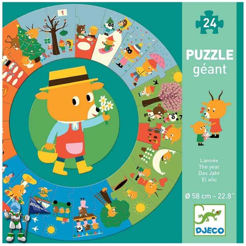 PUZZLE DJECO 24 PIEZAS, EL AÑO