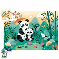 PUZZLE SILUETA DJECO 24 PIEZA, LEO PANDA HARTZA