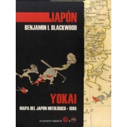 JAPÓN YOKAI, MAPA DEL JAPÓN MITOLÓGICO-1868