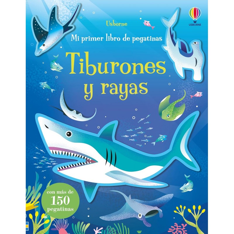 TIBURONES Y RAYAS, MI PRIMER LIBRO PEGATINAS USBORNE