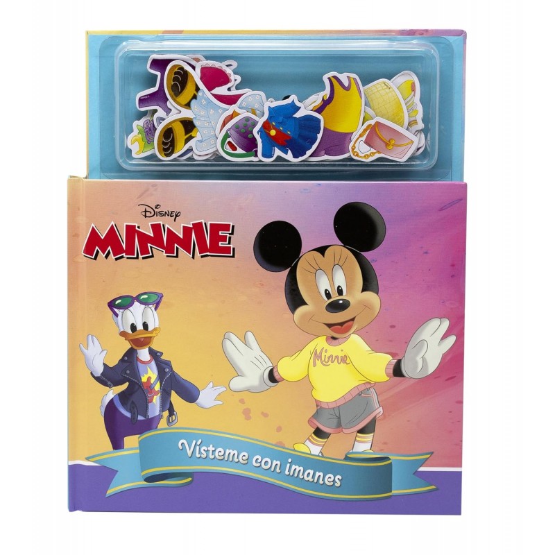 MINNIE VÍSTEME CON IMANES, LIBRO MAGNÉTICO