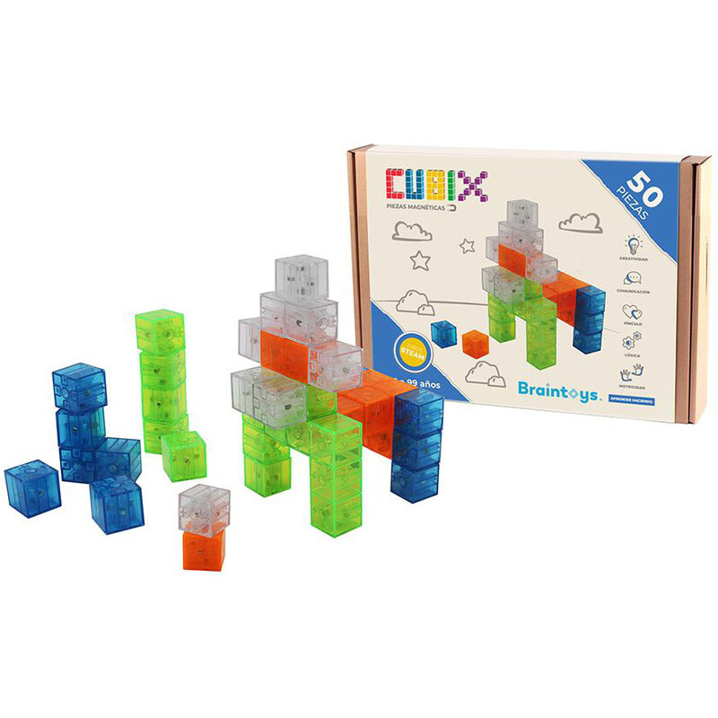 CUBIX, 50 PIEZAS MAGNÉTICAS IMANIX