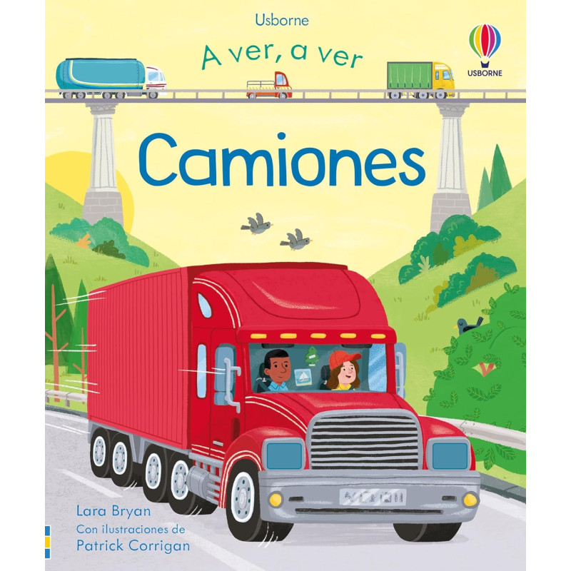 CAMIONES, A VER A VER USBORNE, LIBRO CON PESTAÑAS