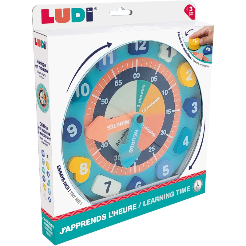 RELOJ JUGUETE PARA BEBE LUDI