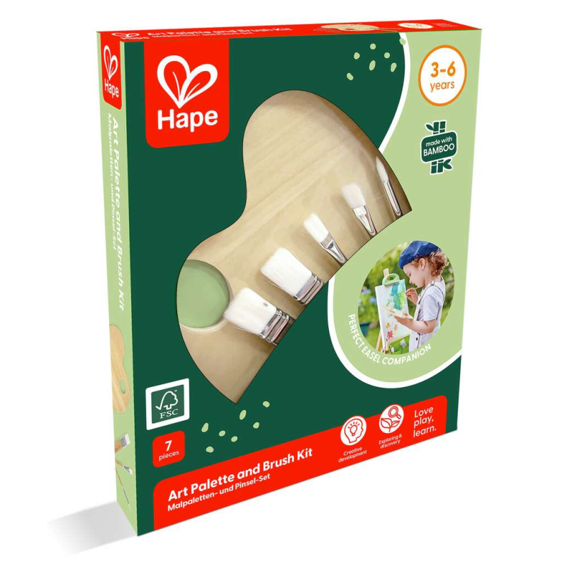 KIT ARTÍSTICO DE PINCELES Y PALETA HAPE