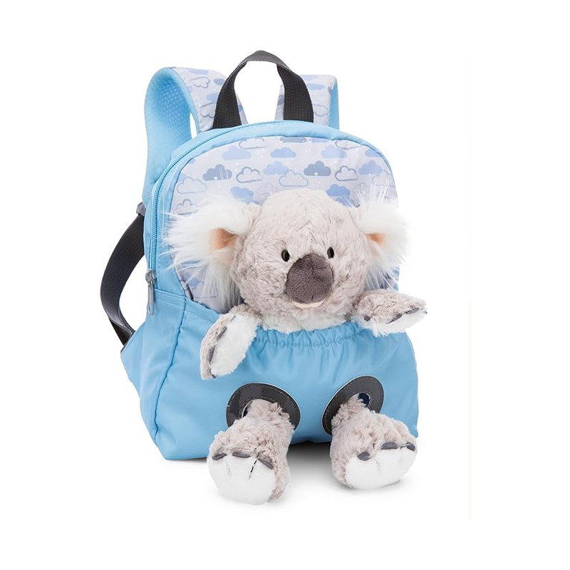 MOCHILA CON PELUCHE 21X26CM KOALA AZUL