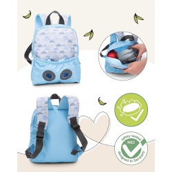 MOCHILA CON PELUCHE 21X26CM KOALA AZUL