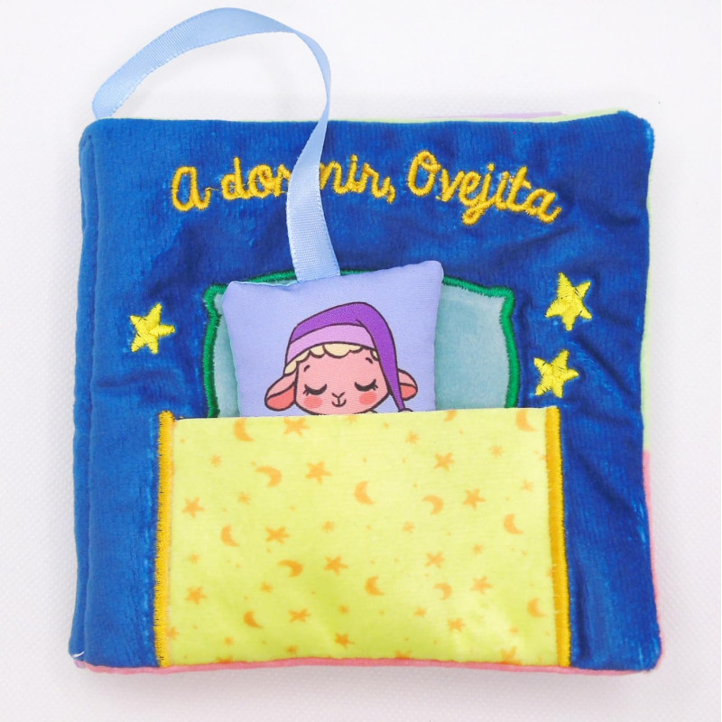 A DORMIR OVEJITA, LIBRO DE TELA SUAVE PARA BEBÉS