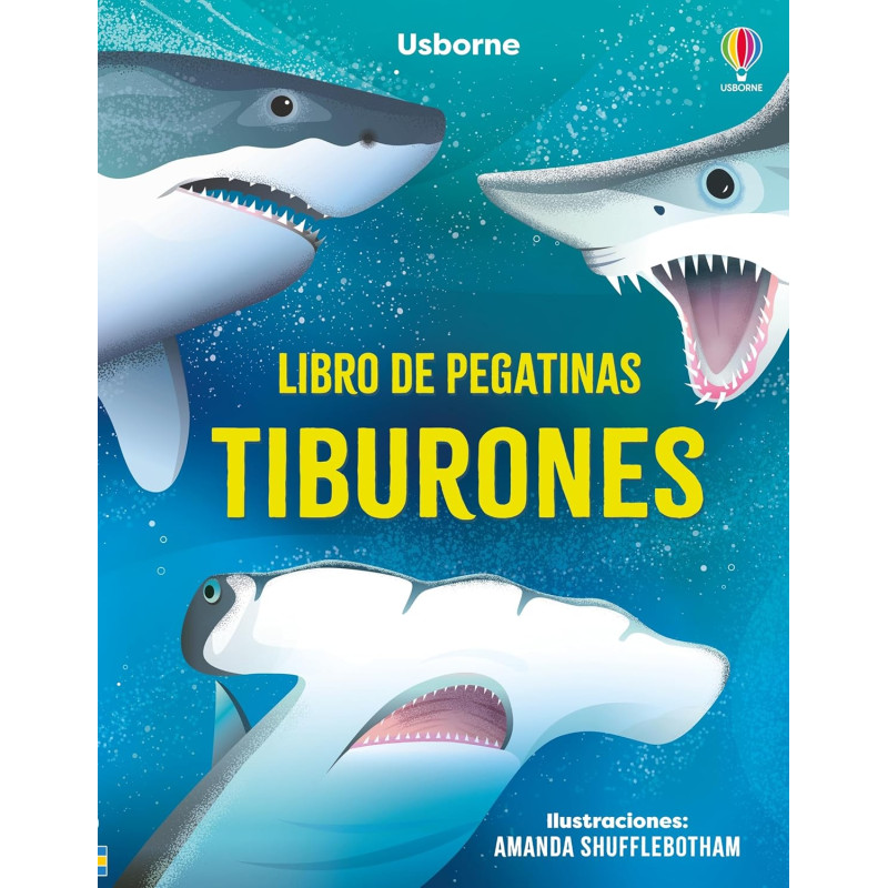 TIBURONES, LIBRO DE PEGATINAS USBORNE