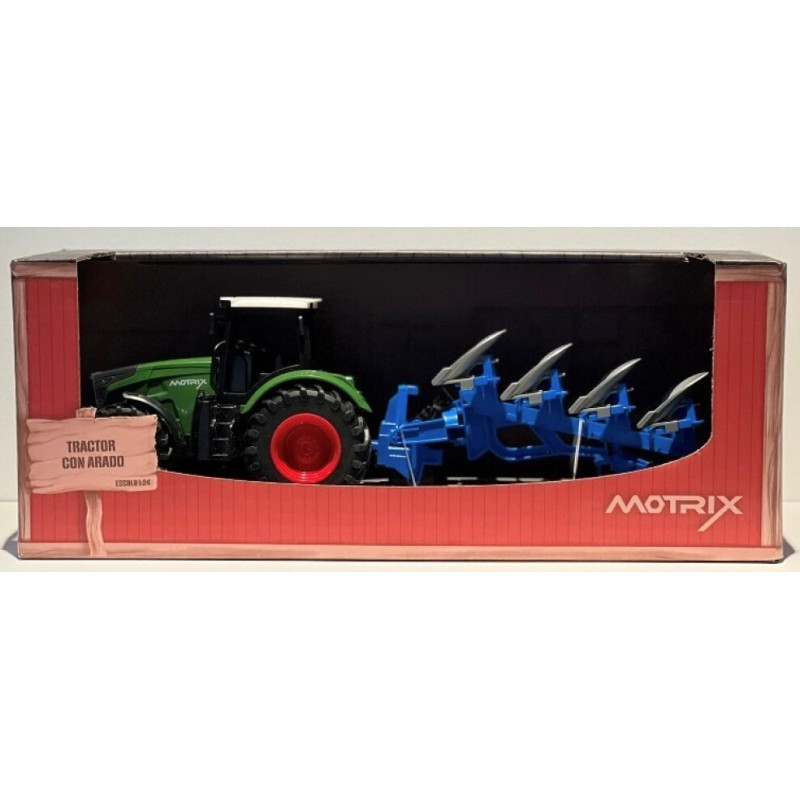 TRACTOR CON ARADO MOTRIX