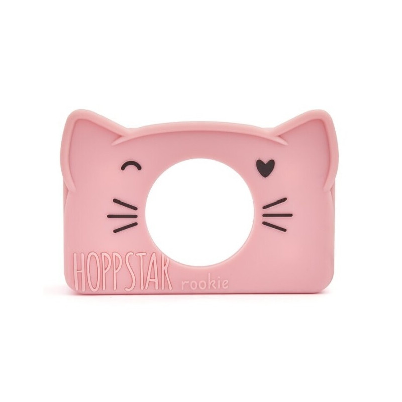 FUNDA ROSA DE SILICONA PARA CÁMARA DE FOTOS INFANTIL HOPPSTAR