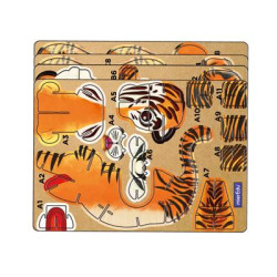 MINI PUZZLE 3D CON SONIDO TIGRE