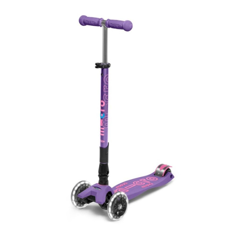 PATINETE MAXI DELUXE PLEGABLE LED LILA