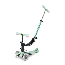 PATINETE MICRO MINI2GROW DELUXE MAGIC LED MENTA