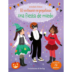 UNA FIESTA DE MIEDO, EL VESTUARIO EN PEGATINAS USBORNE