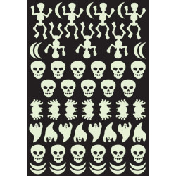 SPOOKY STICKERS GLOW IN THE DARK