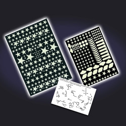 ESTRELLAS QUE BRILLAN EN LA OSCURIDAD, 350 STICKERS GLOW IN THE DARK