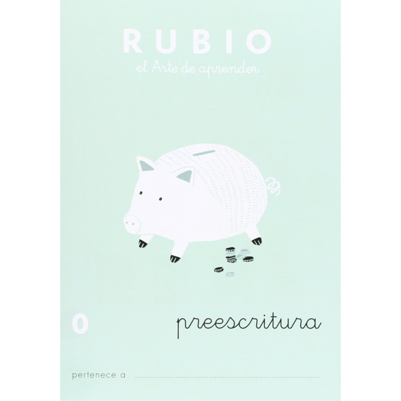 RUBIO PREESCRITURA 0, PREESCRITURA CON PUNTOS, DIBUJOS Y GRECAS