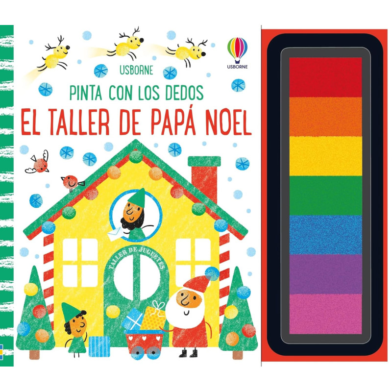 EL TALLER DE PAPÁ NOEL, PINTA CON LOS DEDOS USBORNE