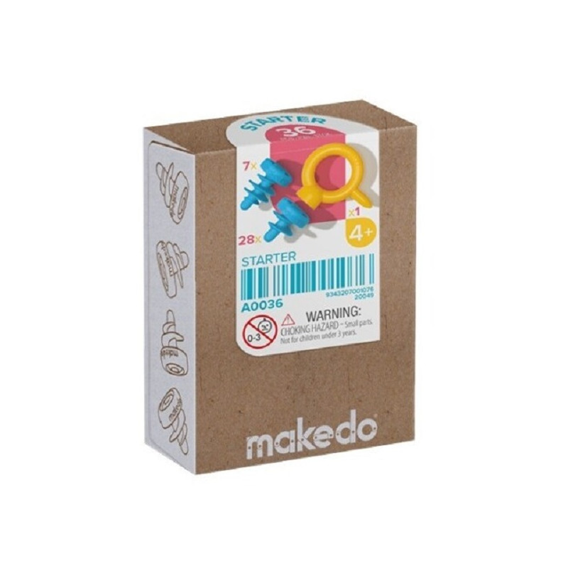 DISCOVER MAKEDO KIT CONSTRUCCIÓN 36 TORNILLOS/GANCHOS