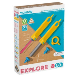 DISCOVER MAKEDO KIT CONSTRUCCIÓN 50 PIEZAS