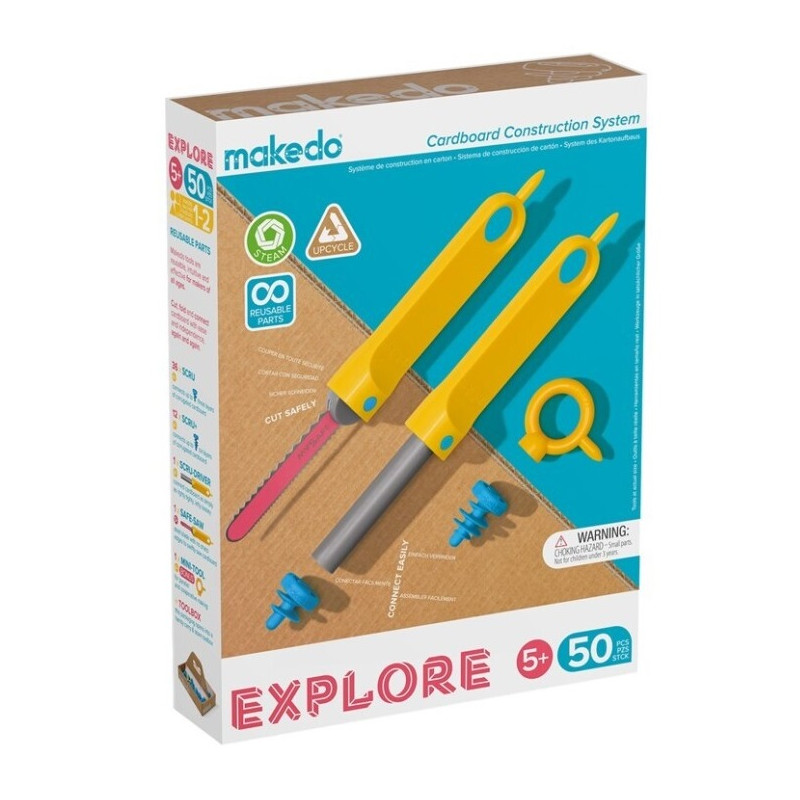 DISCOVER MAKEDO KIT CONSTRUCCIÓN 50 PIEZAS