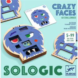 SOLOGIC CRAZY FACES, JUEGO DE LÓGICA DJECO