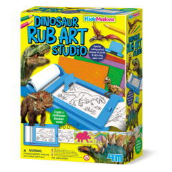 KIDZ MAKER ARTE DE DINOSAURIOS 4M / DINOSAUR RUB ART STUDIO