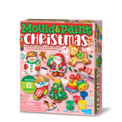 MANUALIDADES NAVIDEÑAS 4M, MOULD AND PAINT CHRISTMAS