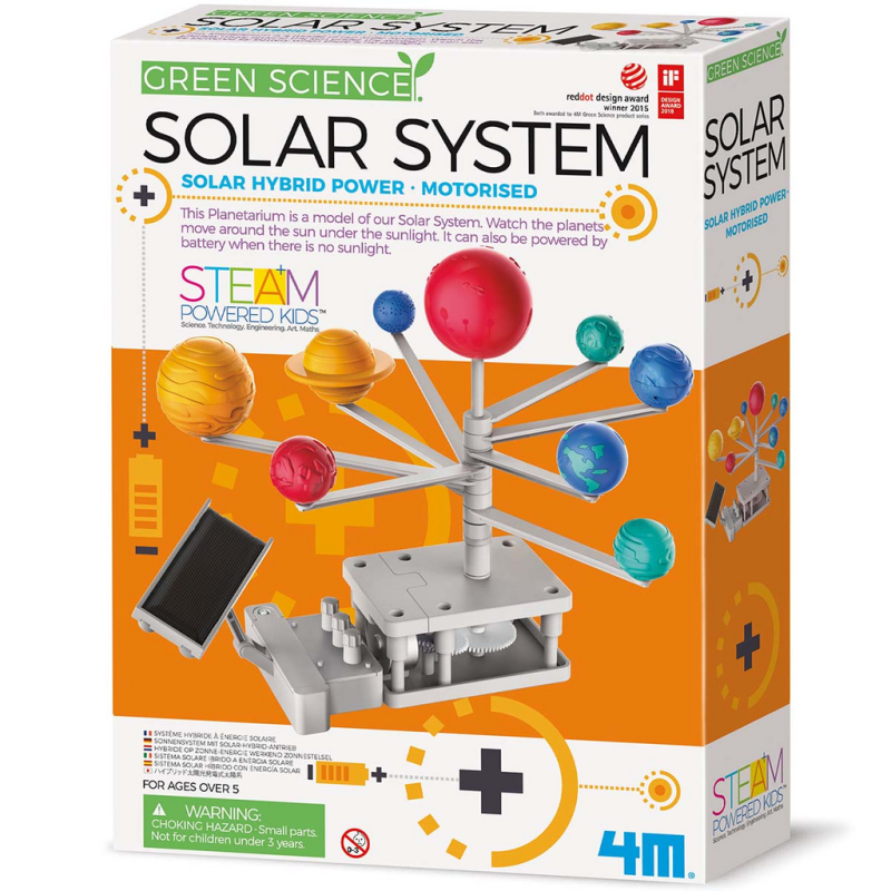 SISTEMA SOLAR MOTORIZADO KIDZ LABS, MANUALIDADES 4M