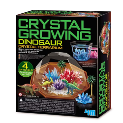 CRECE CRISTALES DINOSAURIOS, MANUALIDADES 4M