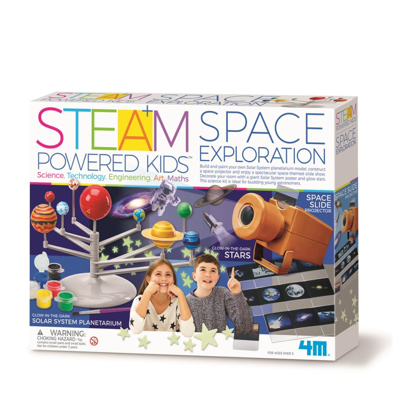 EXPLORACIÓN DEL ESPACIO POWERED KIDS, MANUALIDADES STEAM 4M