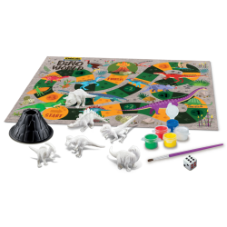 JUEGO DE MESA DINO WORLD, EL MUNDO DE LOS DINOSAURIOS KIDZLABS 4M