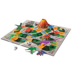 JUEGO DE MESA DINO WORLD, EL MUNDO DE LOS DINOSAURIOS KIDZLABS 4M