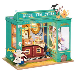 ALICE´S TEA STORE, PUZZLE 3D MINIATURE HOUSE ROBOTIME