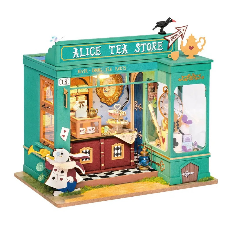 ALICE´S TEA STORE, PUZZLE 3D MINIATURE HOUSE ROBOTIME