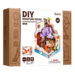 SEA HOLIDAY RESTAURANT, PUZZLE 3D MINIATURE HOUSE ROBOTIME