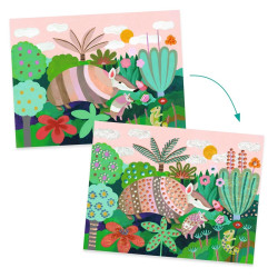 PINTURA EN 3D BOSQUE TROPICAL, MANUALIDADES DJECO