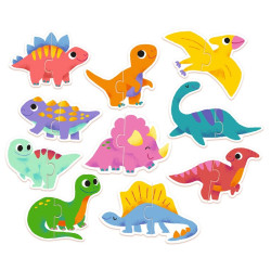 PUZZLE DUO DINOS DJECO