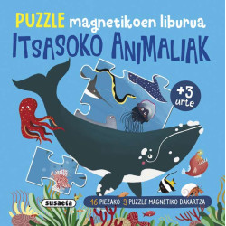 ITSASOKO ANIMALIAK, PUZZLE MAGNETICKOEN LIBURUA