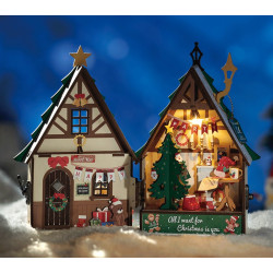 CASA DE NAVIDAD LUMINOSA - TWINKLING CHRISTMAS HOUSE, PUZZLE 3D ROBOTIME