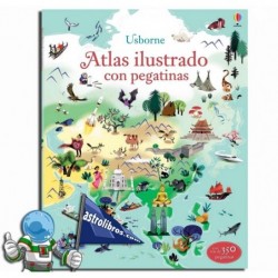 ATLAS ILUSTRADO CON PEGATINAS