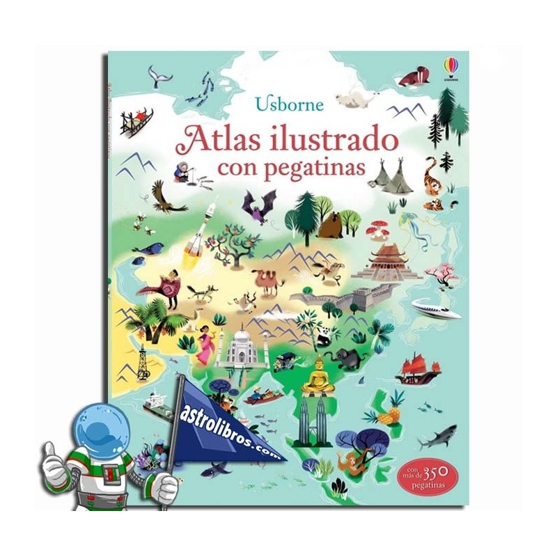 ATLAS ILUSTRADO CON PEGATINAS