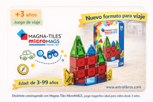 Magna-Tiles MicroMAGS Travel Set, juego magnético de construcción en formato viaje para niños desde 3 años