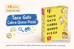 Taco Gato Cabra Queso Pizza, juego de cartas rápido y divertido ideal para viajes con niños desde 8 años